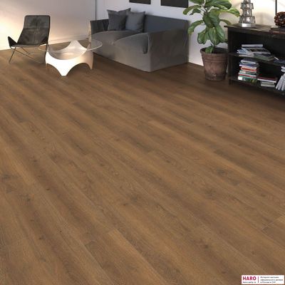 Ламинат Haro Tritty 100 Дуб Флавия Дымчатый 544705 32 класс толщина 8 мм с фаской 1.98 м2