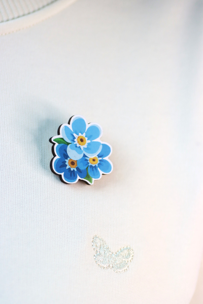 БРОШЬ "Незабудка"