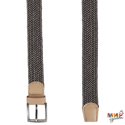 FR12PU-beige/brown FABRETTI Ремень жен/муж текстиль