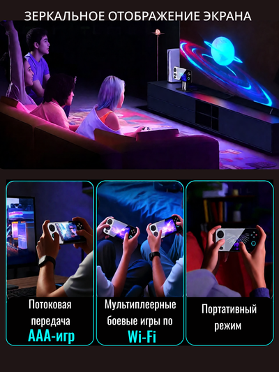 Портативная игровая консоль ANBERNIC RG476H  128Gb+TFcard 256Gb