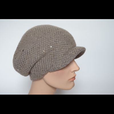 Женский вязаный берет с козырьком Vizio Италия 6161
