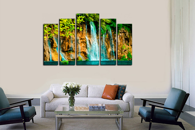 Модульная картина "Водопад"