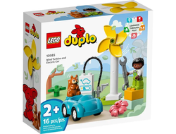 Конструктор LEGO DUPLO Ветряная турбина и электромобиль 10985