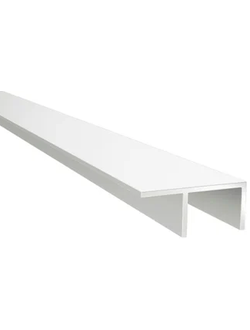 Планка д/панелей "Скиф" 6мм  600мм угловая, белая (F)