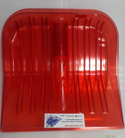 Лопата снеговая особо прочная из поликарбоната 430х420 мм без черенка