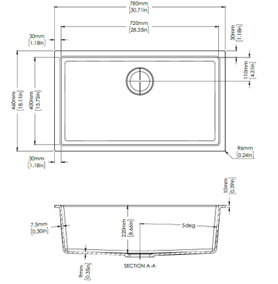 Мойка LONGRAN Enigma ENG780.460