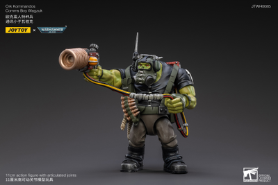 Орк связист Вагзук (Warhammer 40k) - КОЛЛЕКЦИОННАЯ ФИГУРКА 1/18 Ork Kommandos Comms Boy Wagzuk (JT2979) - JOYTOY