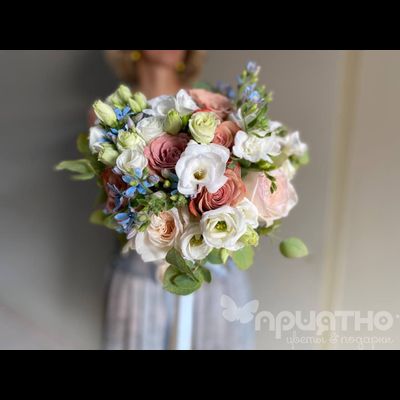 Букет невесты &amp; Бутоньерка № 1310