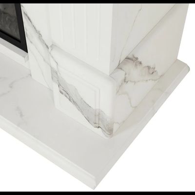 Электрокамин Carolina Marble WT с очагом Evrika 25.5 LED