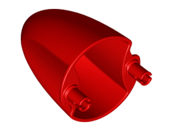 Windscreen 4 x 4 x 5 Cone with Pins, Red (18591 / 6171019)