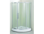 Душевой уголок Водный Мир ВМ-941, Низкий поддон, стекло матовое, 100x100x200 см.