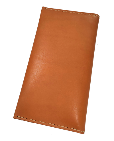 Большое портмоне с магнитной кнопкой коричневое
