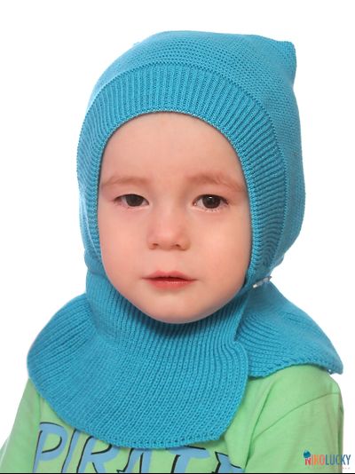 Шапка-шлем "Кроха" 20201-05, цвет бирюзовый, р. 44-46