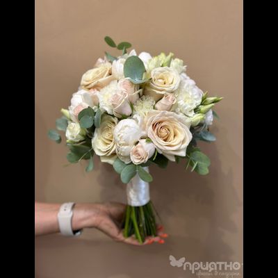 Букет невесты &amp; Бутоньерка № 1305