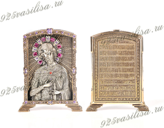 Икона Средняя "Святой благородный великий князь Александр Невский" с двух сторон