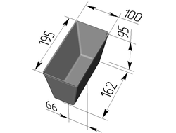 Хлебная форма Л10-1 (195 х 100 х 95 мм)
