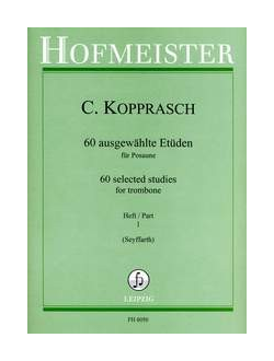Kopprasch: 60 Ausgewahlte Etuden Fur Trombone (Band 1)