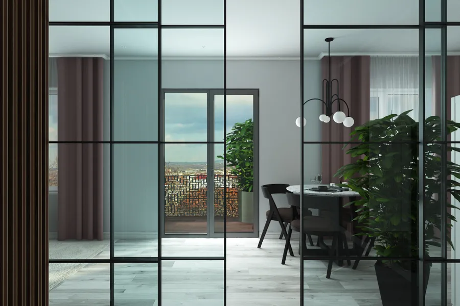 Мрия.  Кухня-гостиная