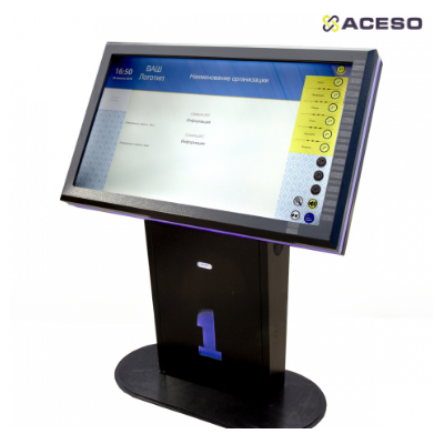 Терминал информационный «Tactile-VERT-1(43)D», горизонтальный, с тактильным управлением, со стандартным ПО, М4