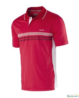 Теннисное поло Head Club B Shirt Technical (red)