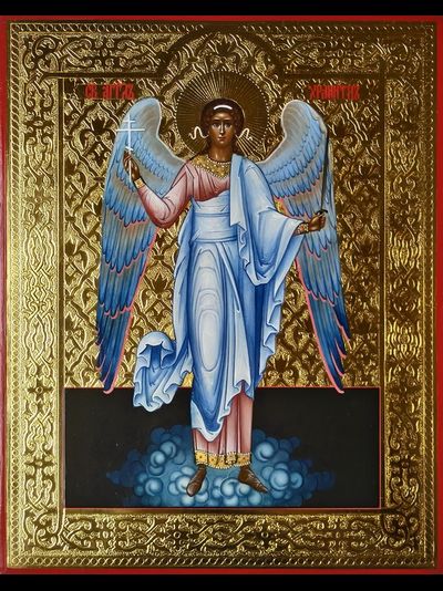 Ангел-Хранитель. Рукописная икона.