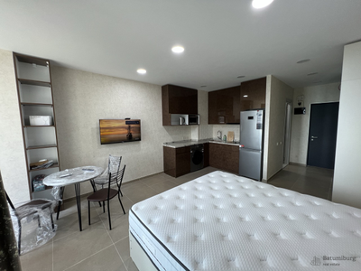 СДАЁТСЯ НА ДЛИТЕЛЬНЫЙ СРОК СТУДИЯ С ВИДОМ НА МОРЕ, В ПРИГОРоДЕ БАТУМИ, ЖК Tropical Garden - сдана до 18.09.25