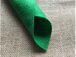 Фетр мягкий, толщина 0,5-1 мм, размер 20*30 см, 1 лист, цвет зеленый