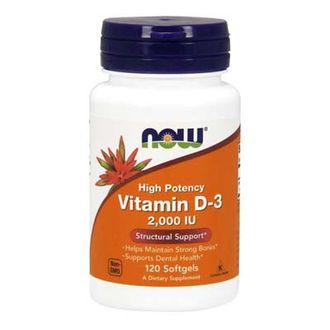 (NOW) Vitamin D-3 2000 ME - (120 капс)