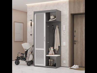 Прихожая Варда графит/белый (BTS)