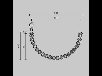 Потолочный светильник Amulet, MOD555CL-L28G3K