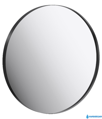 Зеркало Aqwella Круглое-80, цвет черный
