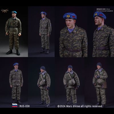 Комплект снаряжения российского десантника (ВДВ) - КОЛЛЕКЦИОННЫЙ КОМПЛЕКТ 1/6 Russia “Chechen War” 1994-1999 Box Set (RUS-038) - MarsDivine