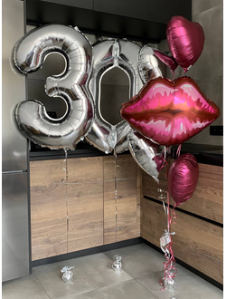 Шары на 30 лет для девушки