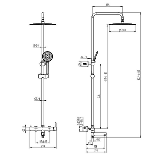 ДУШЕВОЙ ГАРНИТУР DON | ЦВЕТ ХРОМ