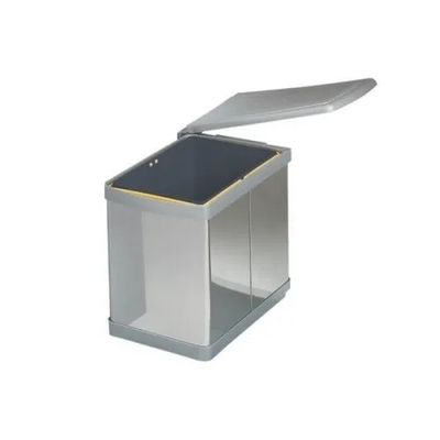 Ведро для мусора ALBIO навесное прямоугольное, нержавеющая сталь 16 л