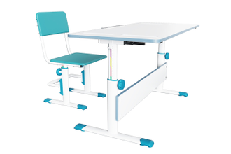 Комплект растущая парта-трансформер Polini kids City D2+стул регулируемый
