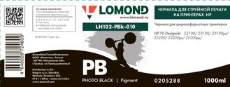 Чернила для широкоформатной печати Lomond LH102-PBk-010