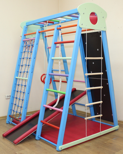 ДСК раннего развития PLASTEP БАСКЕТ - 8 со скалодромом. Серия СКАЗКА