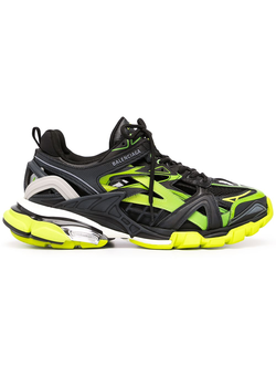 Кроссовки Balenciaga Track.2 Sneaker Black Yellow Green