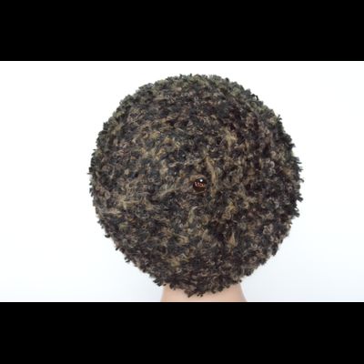 Модный женский комплект берет с шарфом Vizio Италия 6966 хаки