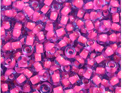 Японский бисер Toho 11/0 980 Luminous Lt Sapphire/Neon Pink-Lined