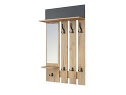 Прихожая ЭМИЛИЯ - Вешалка ЭЛ-49 Дуб Крафт золотой/Графит