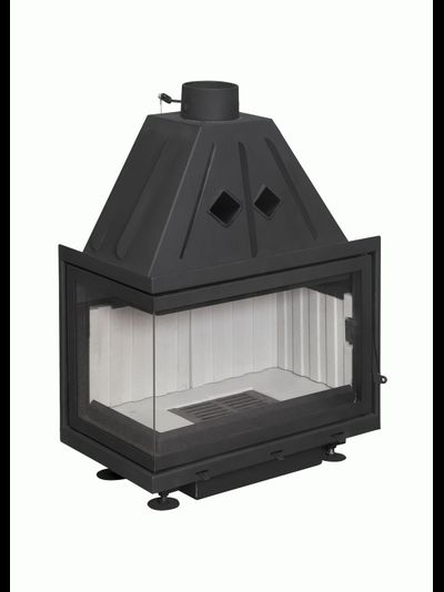 Каминная топка Экокамин Альфа 700 L два стекла левая