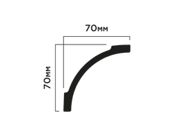 Карниз A97 ПОЛИСТИРОЛ HI WOOD 70мм х 70мм х 2,0м.