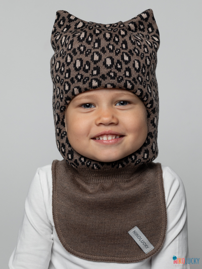 Шапка-шлем 24101-01 с утеплителем, х/б подклад, капучино 50-52