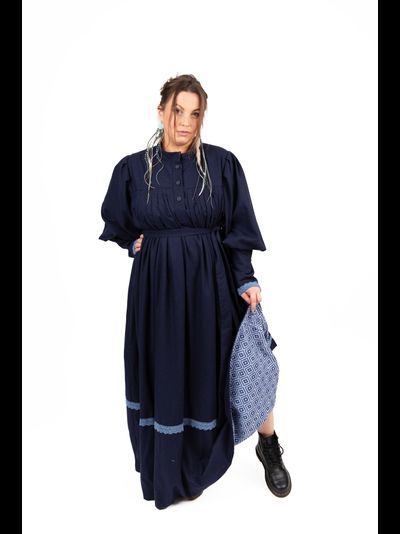 Платье в русском стиле "Поморское" шерстяное