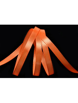 Лента атласная 6мм 3070 (яр. оранжевый), 27,4м