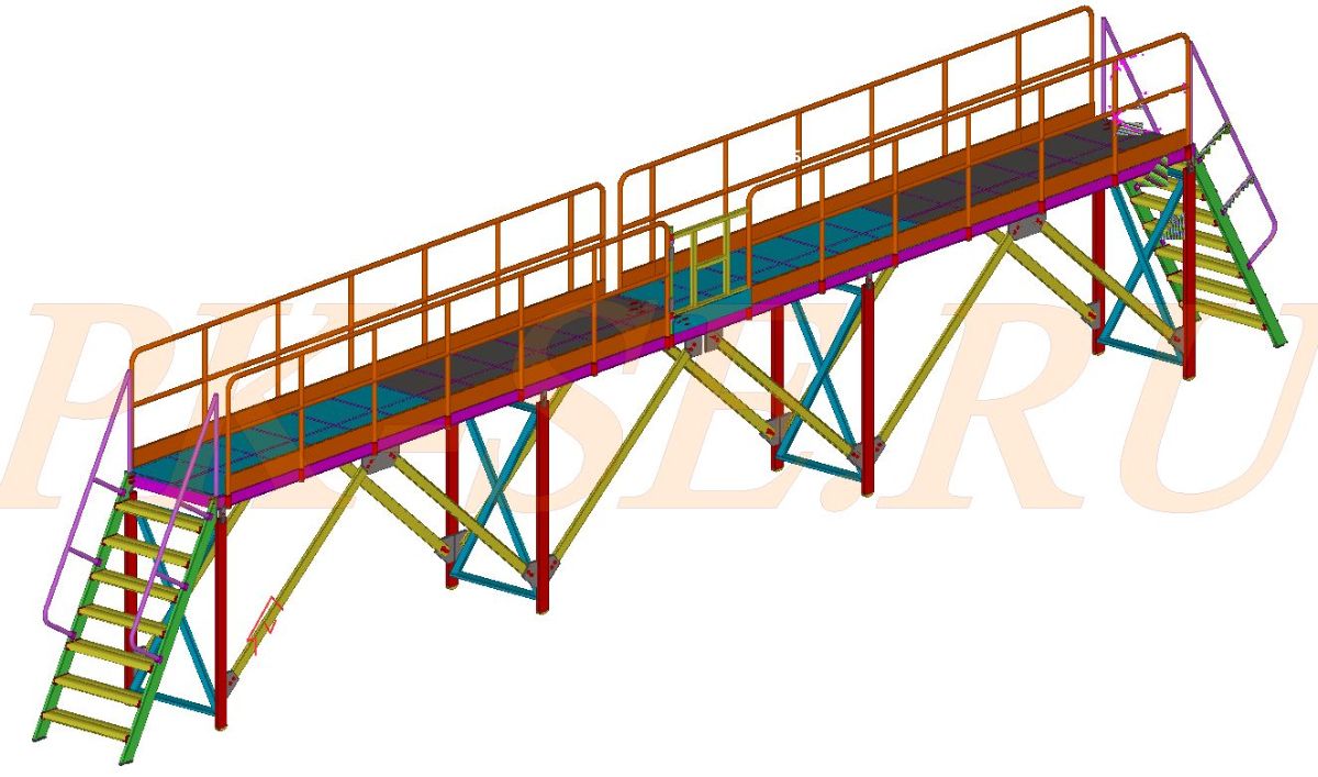Эстакада на площадке. Эстакада досмотровая РЗ.312.06.000-02. Эстакада досмотровая ДАБР.305166.001. Досмотровая эстакада кмнд.451.03.000 5м. Эстакада разборная металлическая 8м усиленная.