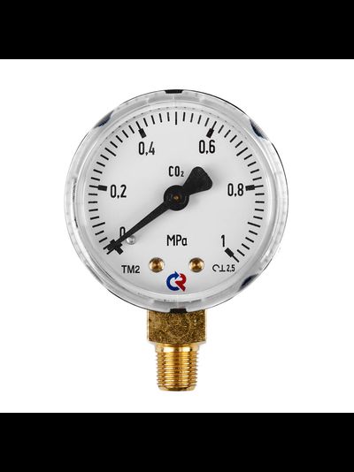 Манометр 1,0 МПа, 1/8 NPT, углекислый газ