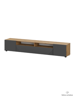 Байкал Тумба для телевидеоаппаратуры SAFE Дуб Золотой/Графит